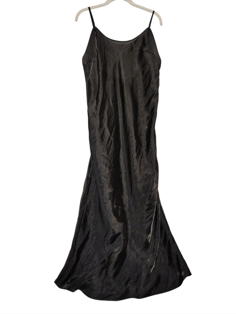 Victoria's Secret Organza Midi Adjustable Strap Slip Dress Size L Chemise *Flaw